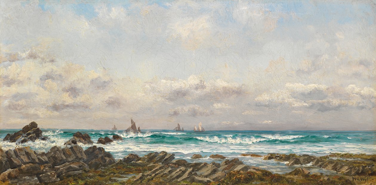 Bateaux en mer, 1885 - William Lionel Wyllie