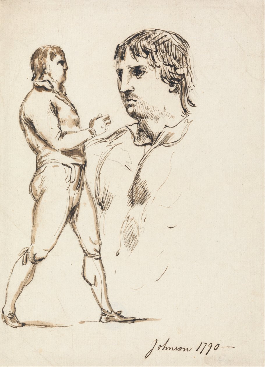 Portrait du Pugiliste Johnson - William Lock Ii