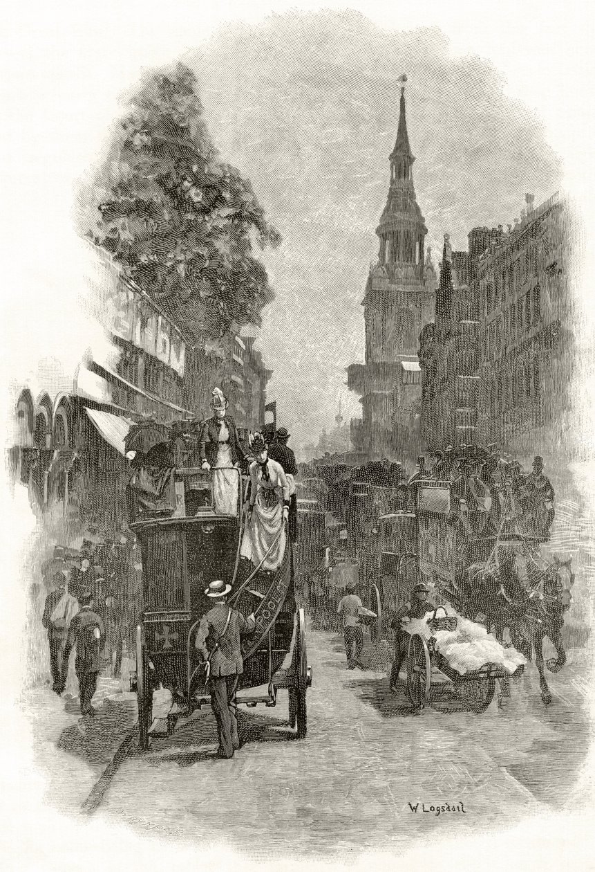 Cheapside et clocher de l
