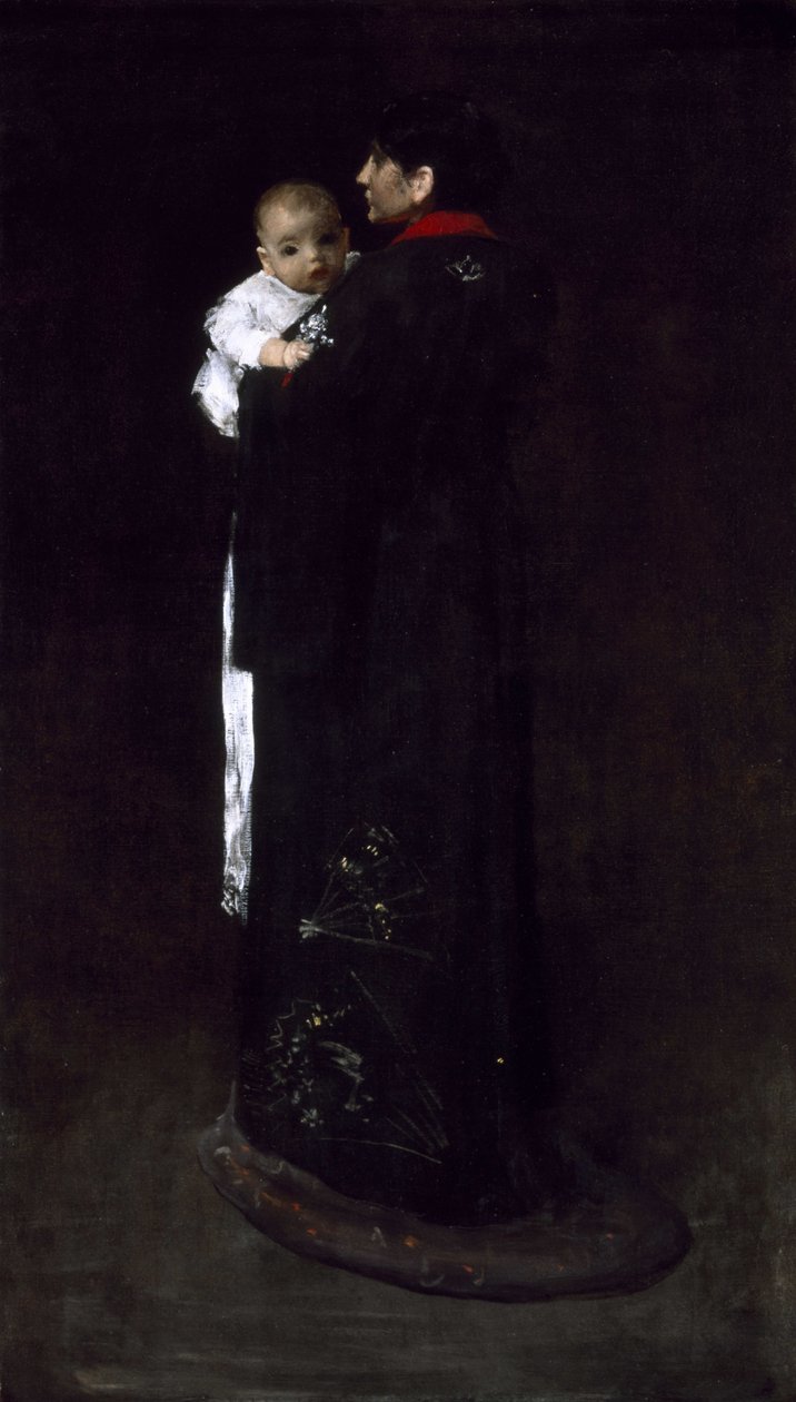 Mère et enfant - William Merritt Chase