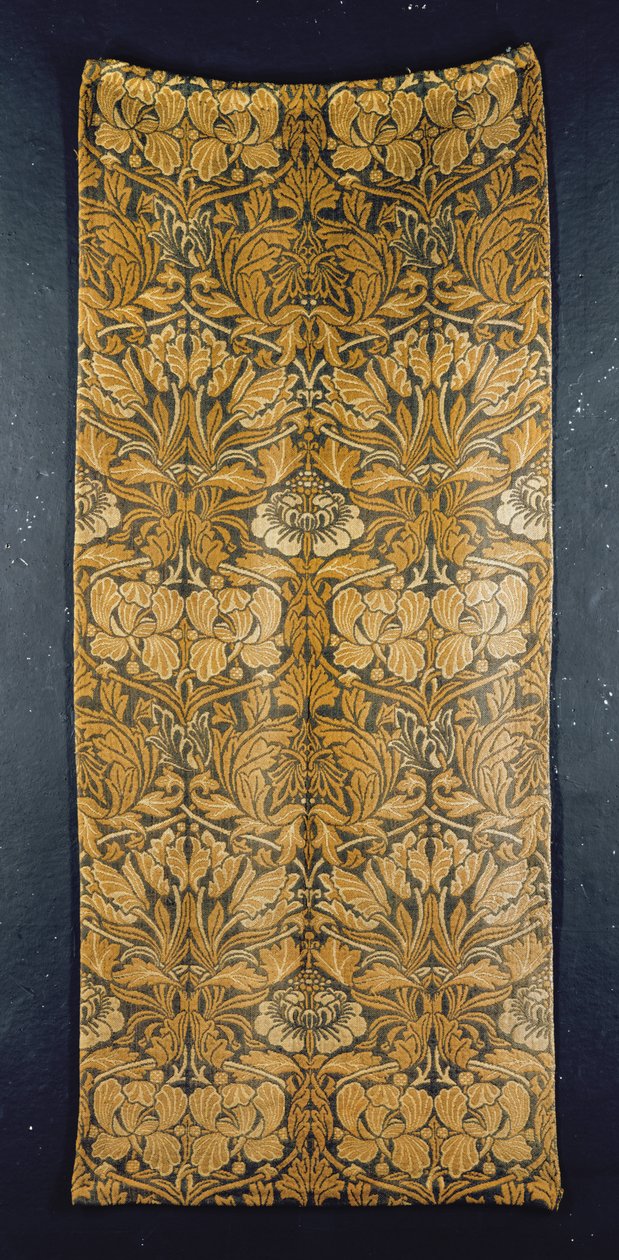 Rideau au motif de tulipes et de roses - William Morris