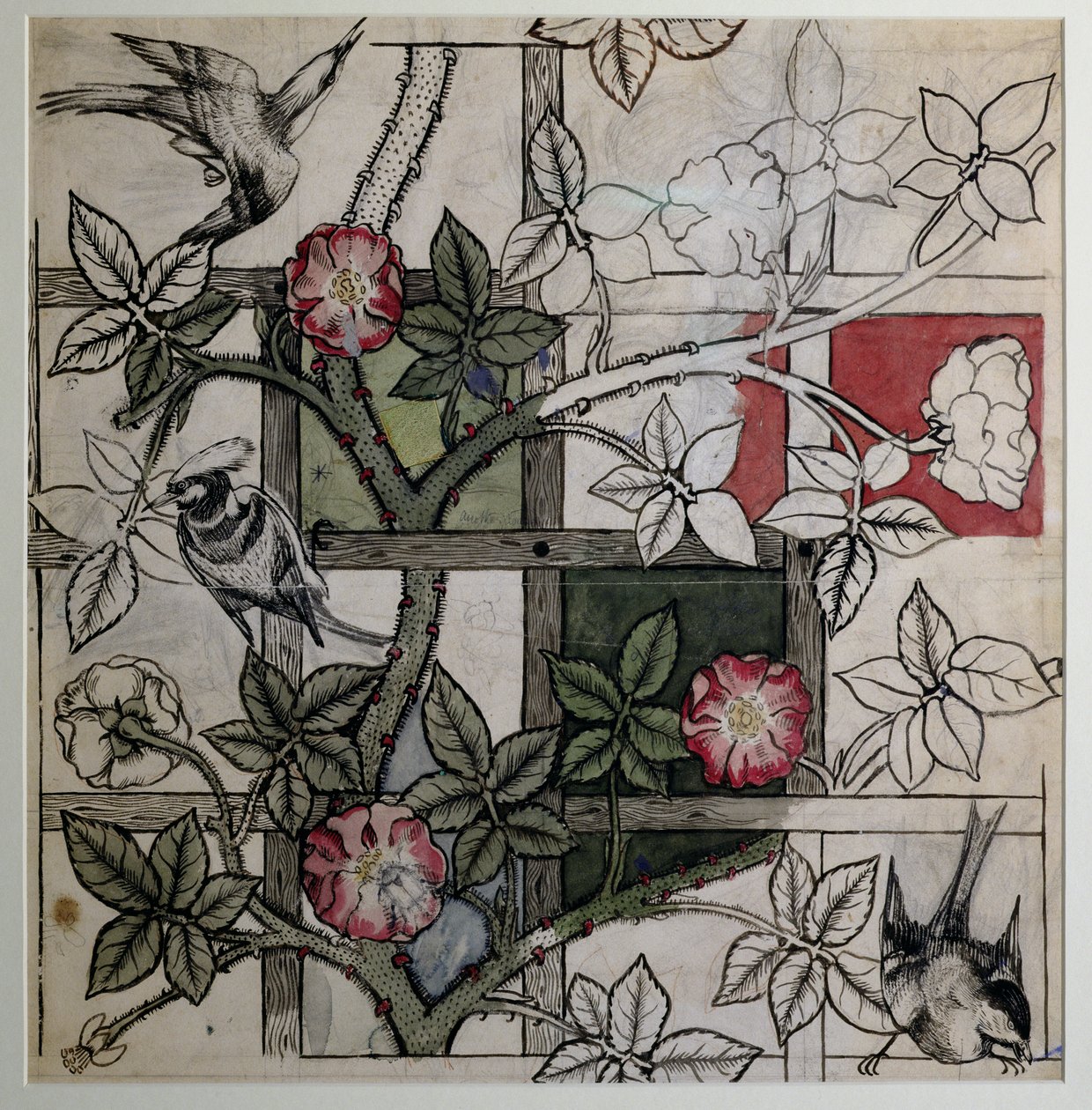 Œuvre originale pour le design de papier peint 