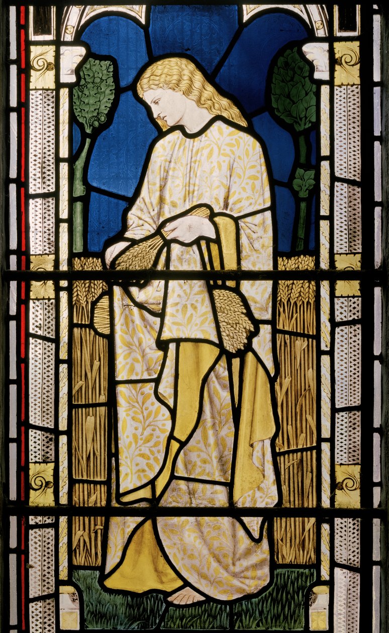 Ruth parmi les épis étrangers, Église Saint-Édouard le Confesseur, Cheddleton, 1868 - William Morris
