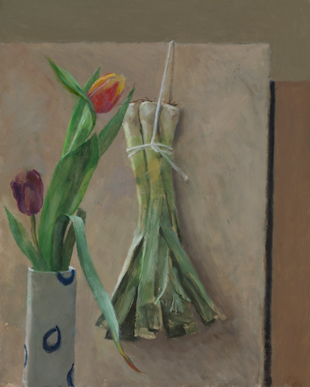 Poireaux suspendus, 2014 - William Packer