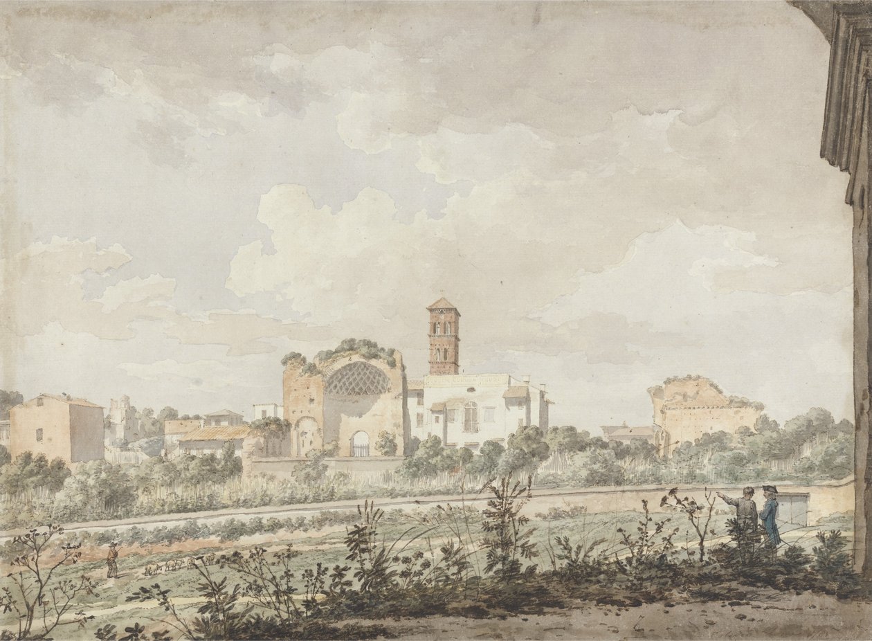 Temple de Vénus et Rome, Rome, 1781 - William Pars