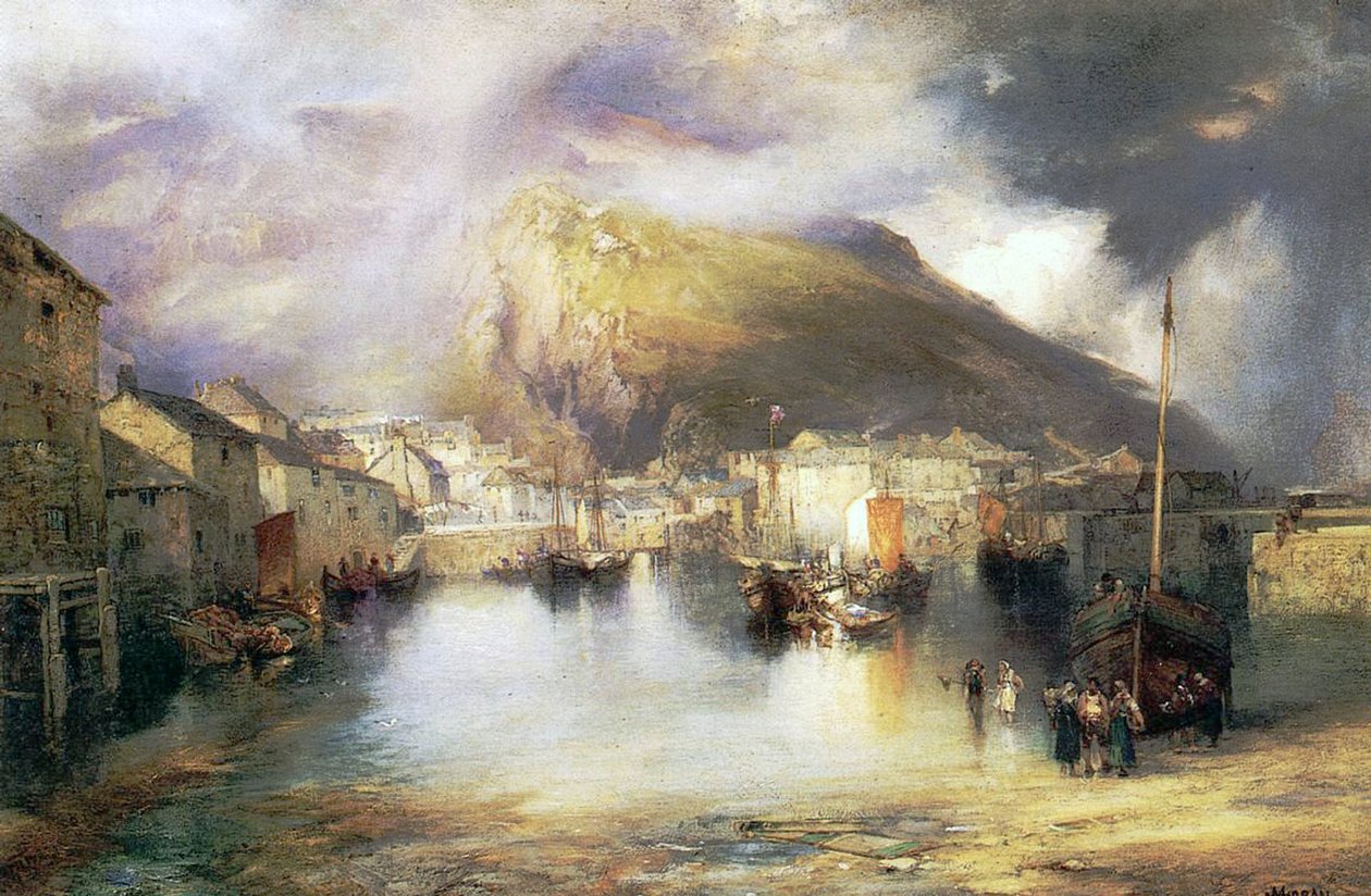 Polperro, Cornouailles, 1907 - William Penn Morgan