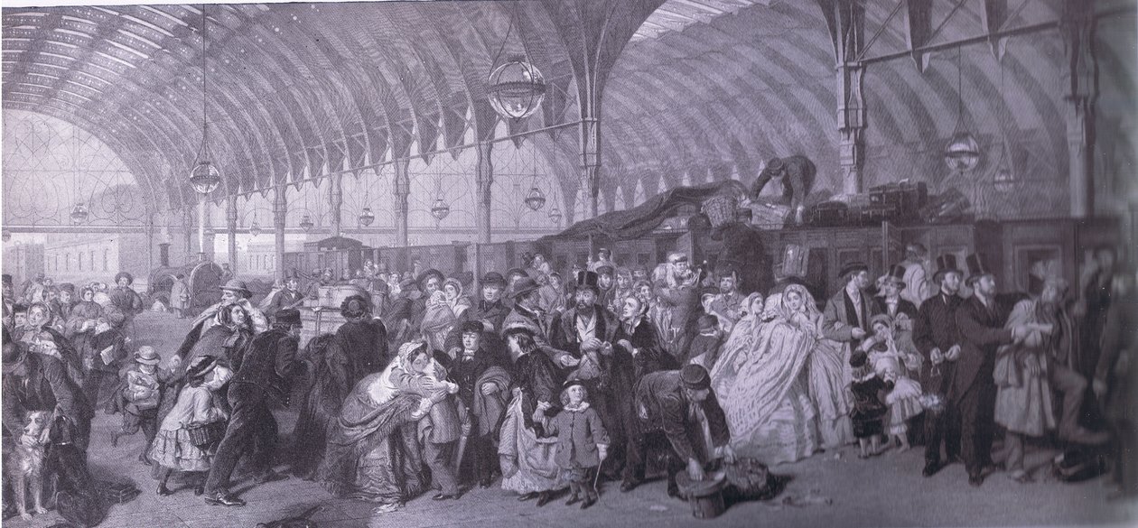 La gare, Bibbys Annual, 1916-1917 - William Powell after Frith