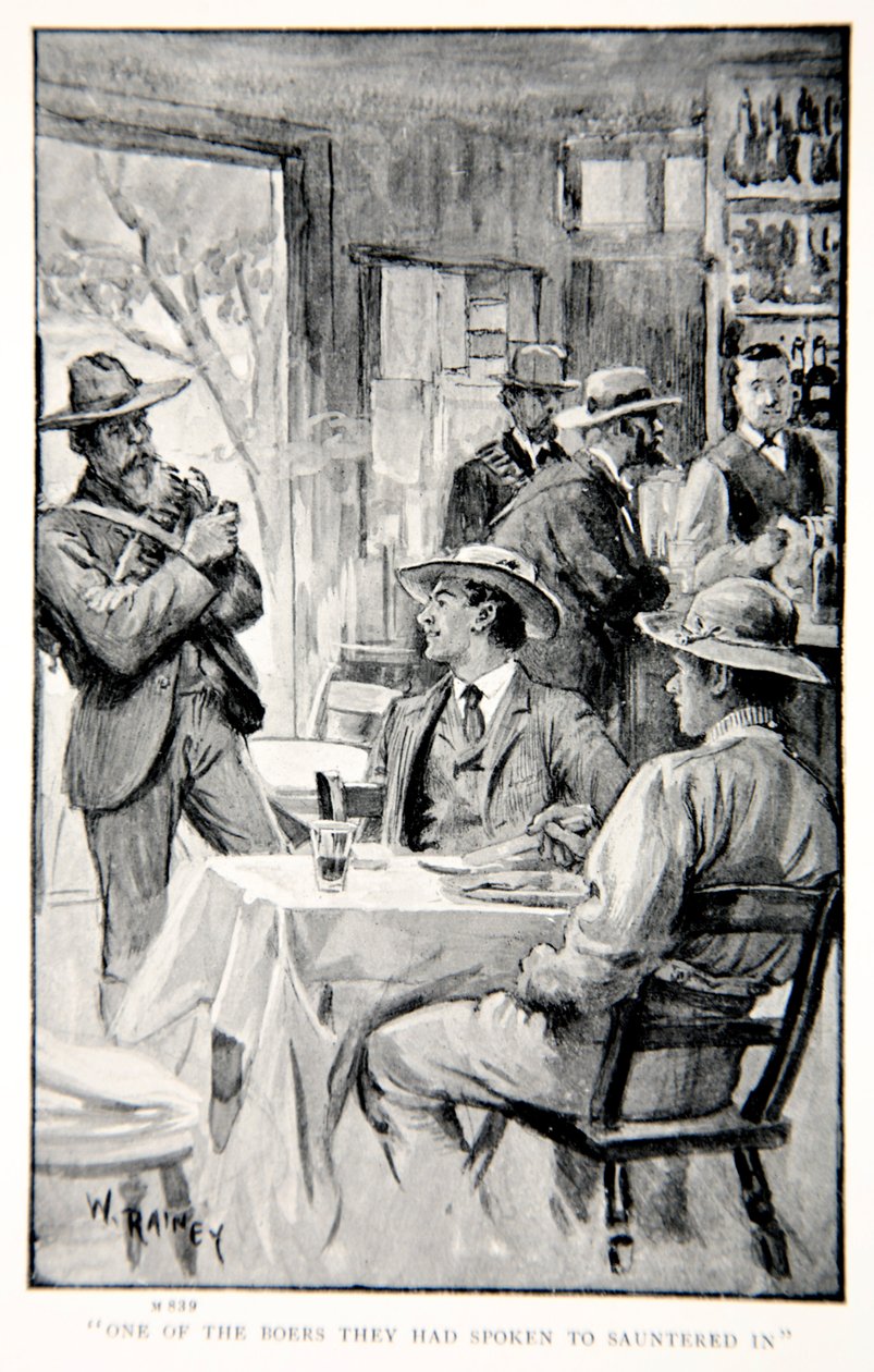 Un des Boers à qui ils avaient parlé entra nonchalamment, illustration de 