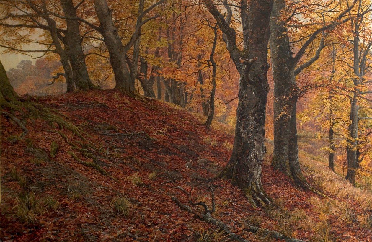 À la chute des feuilles, Arundel Park, Sussex - William Samuel Jay
