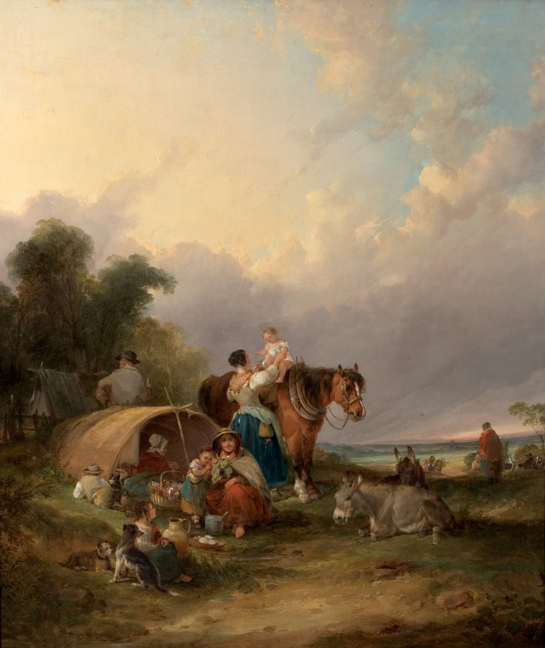 Un Campement Gitan - William Snr. Shayer