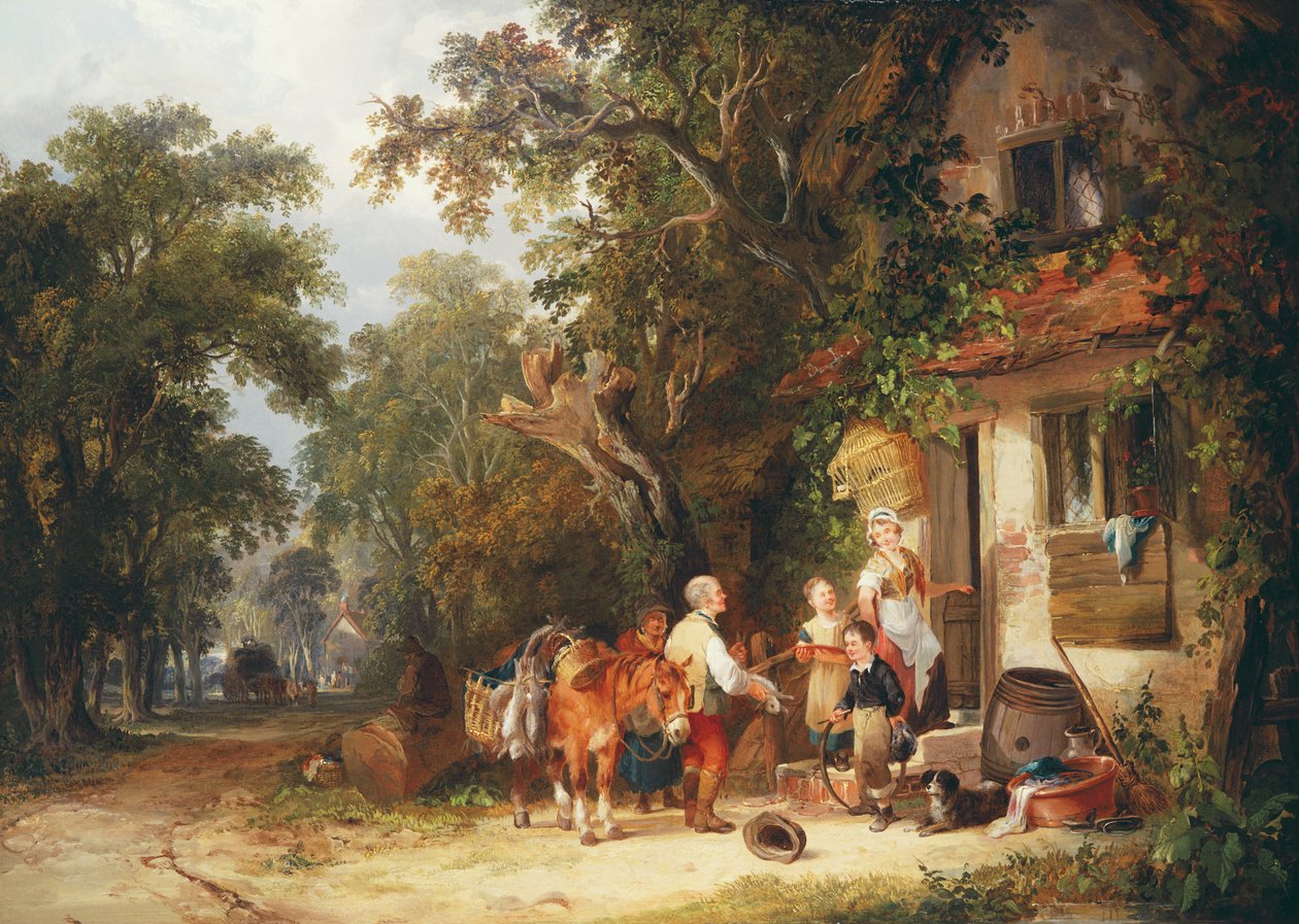 Le vendeur de lapins, 1853 - William Snr. Shayer