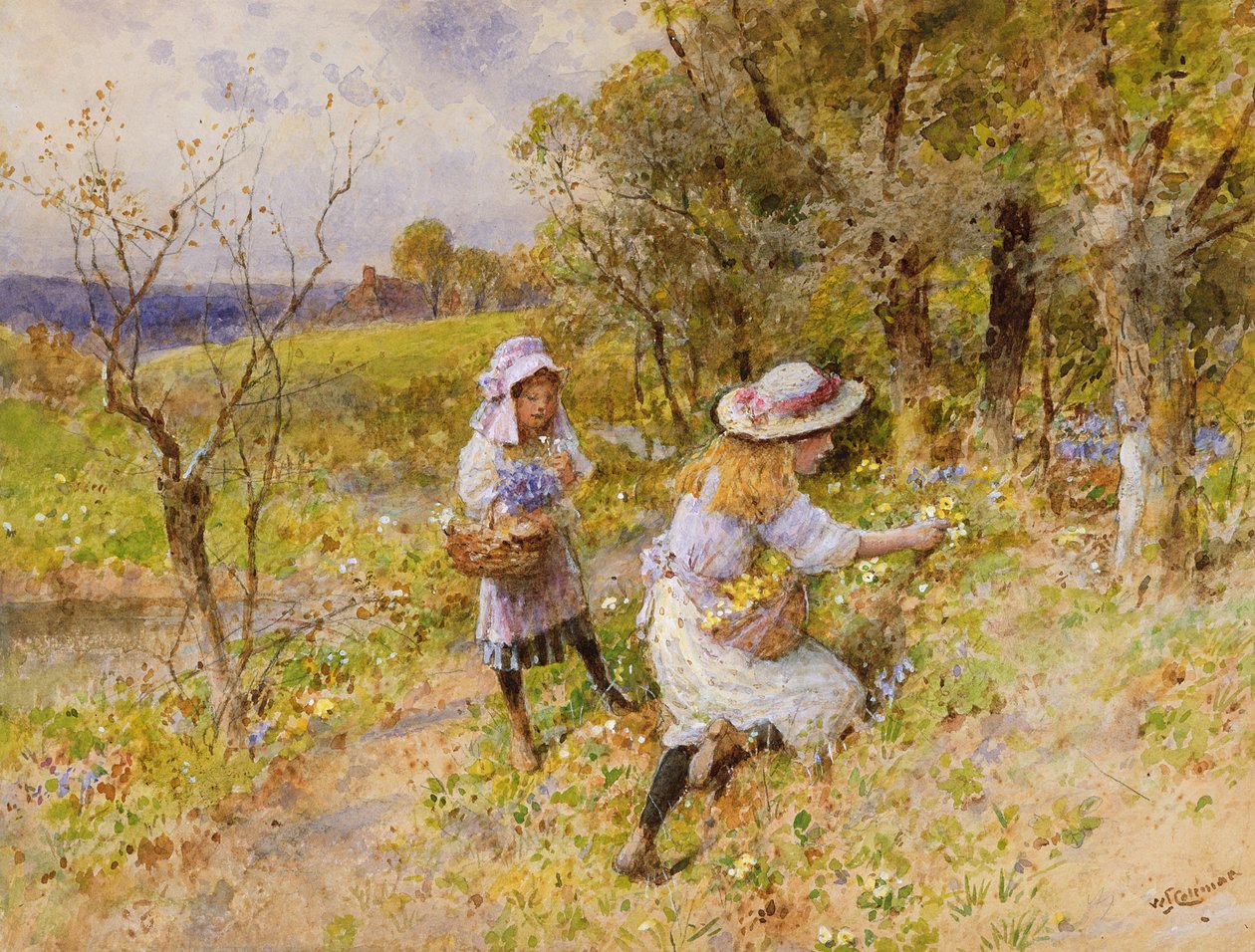Les cueilleurs de primevères - William Stephen Coleman