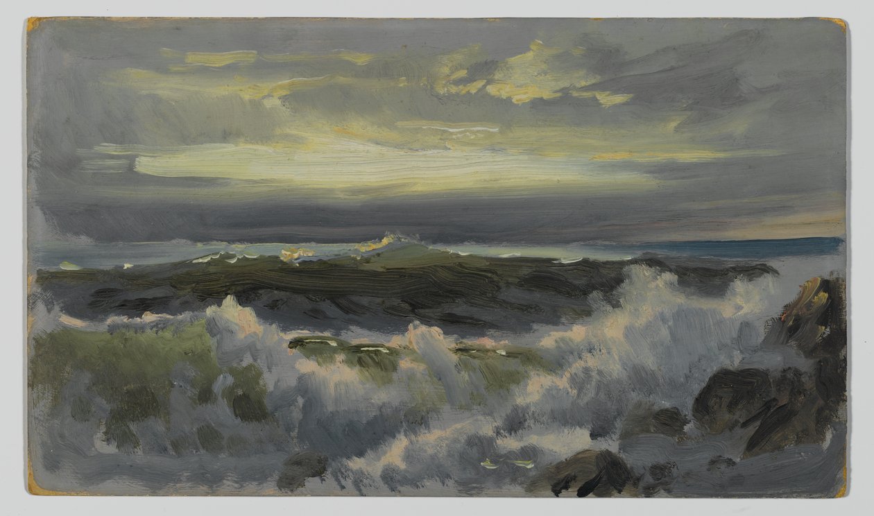 Une mer agitée, après 1890 - William Trost Richards