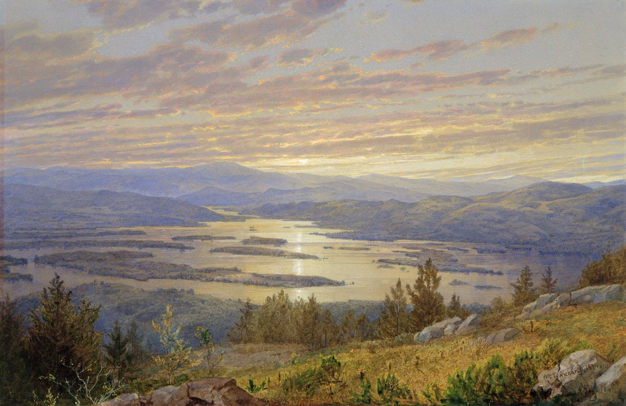 Lac Squam depuis Red Hill, 1874 - William Trost Richards