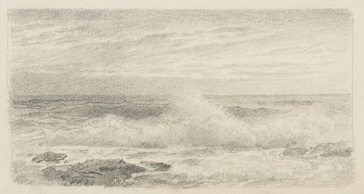 Paysage marin avec éclaboussures, 1900-05 - William Trost Richards