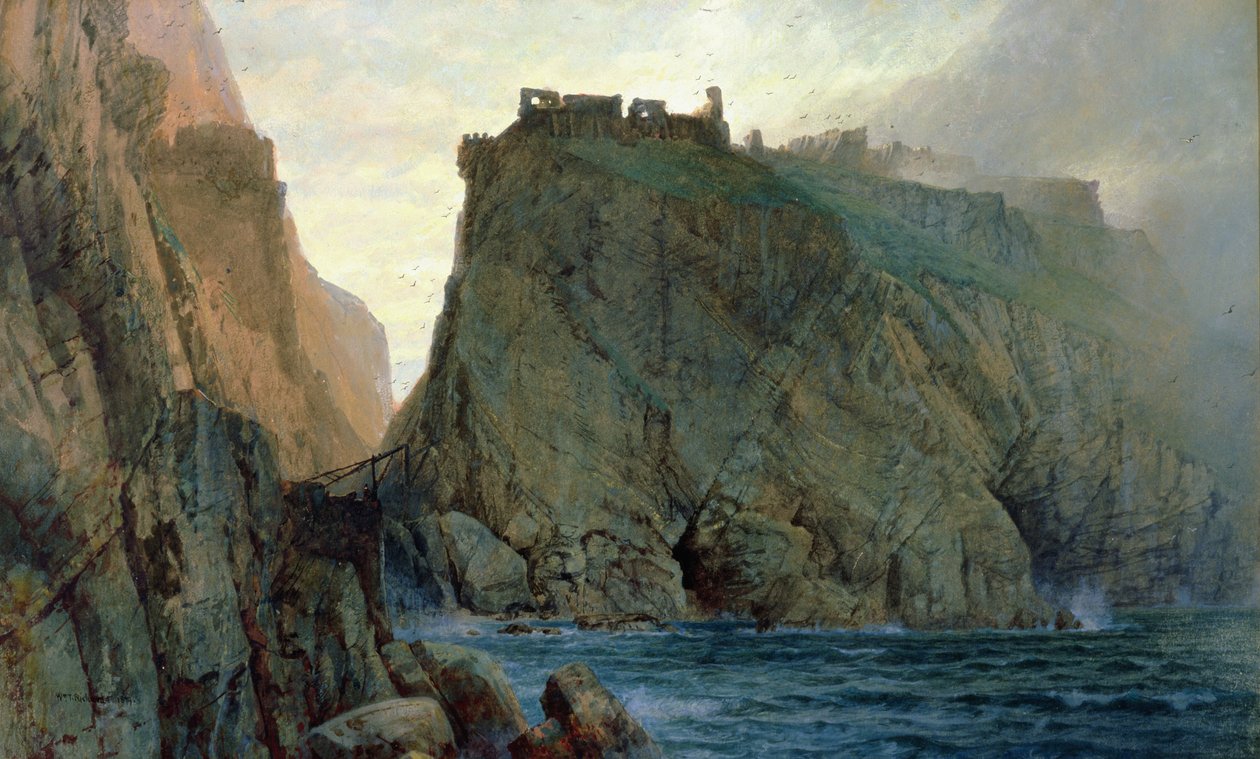 Tintagel sur la côte de Cornouailles - William Trost Richards