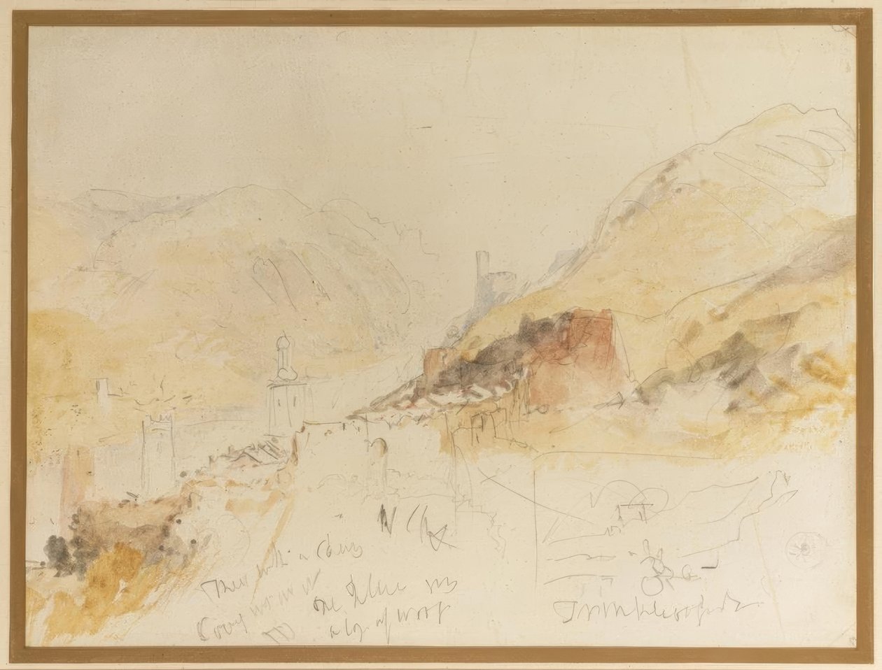 Rudesheim sur le Rhin - Joseph Mallord William Turner
