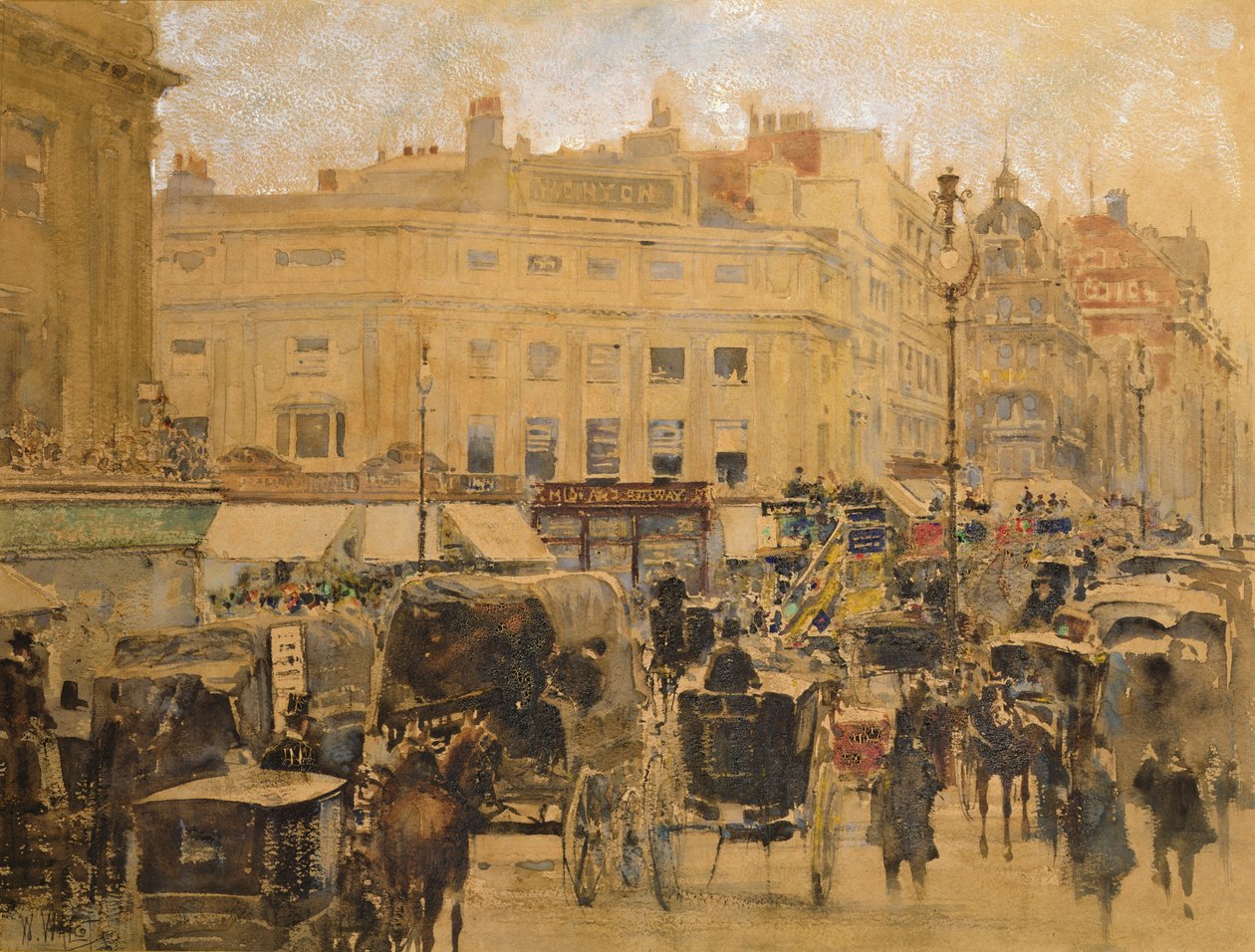 Heure de pointe, Oxford Circus - William Walcot