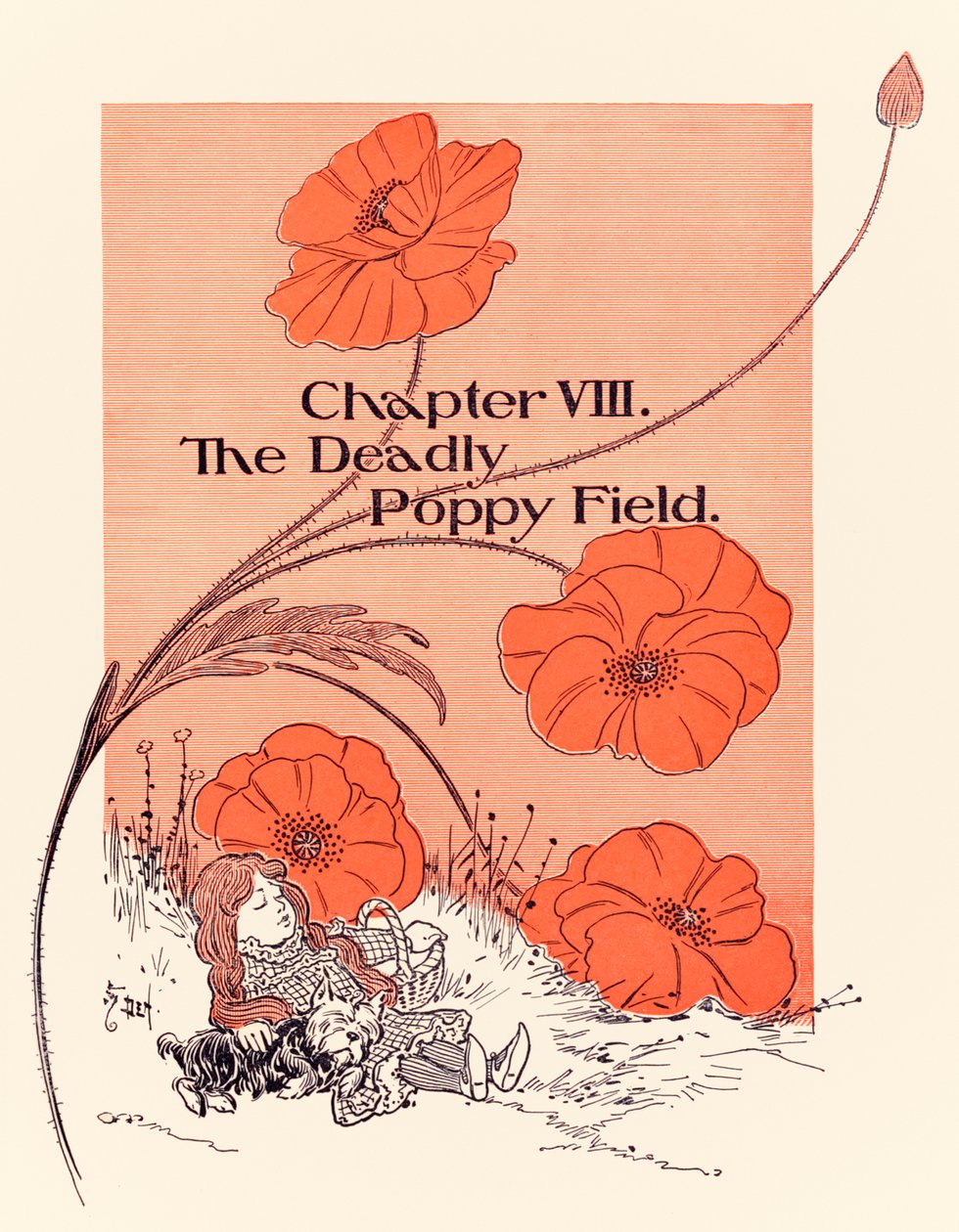 Chapitre VIII Le Champ de Coquelicots Mortels, ouverture de chapitre de 