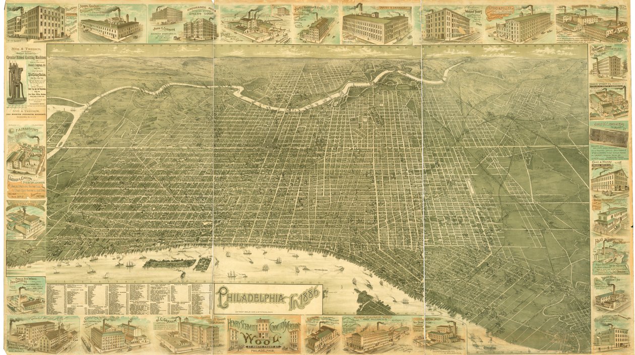 Philadelphie en 1886 - William, and McFetridge, John Burk