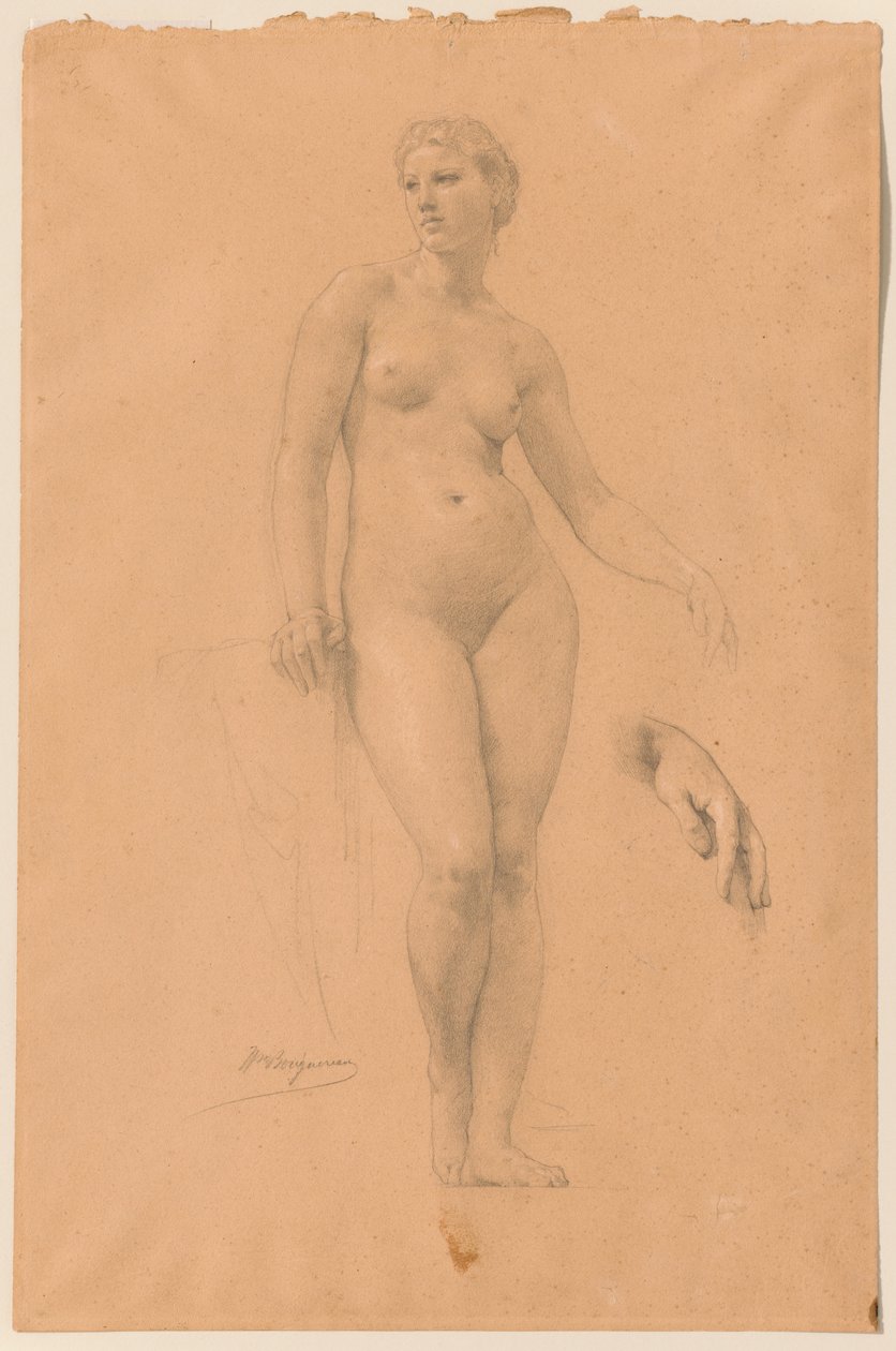 Studie der Venus für „Apollo und die Musen auf dem Olymp“ - William-Adolphe Bouguereau