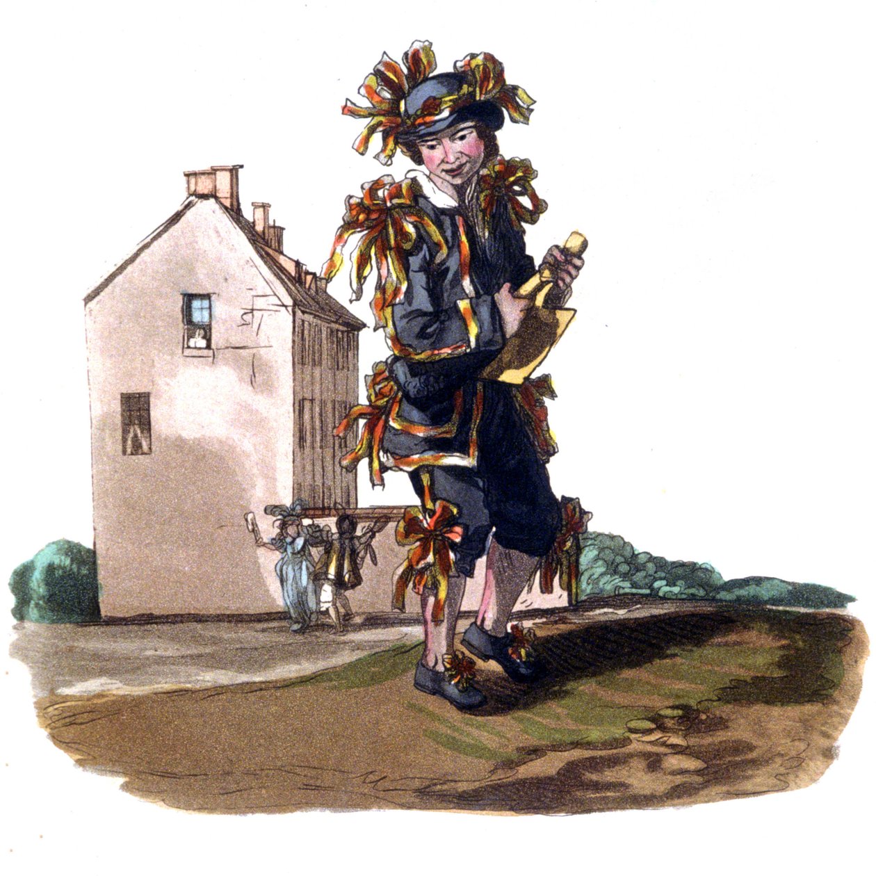 Garçon de ramoneur en costume du 1er mai, vers 1820 (gravure) - William (after) Alexander