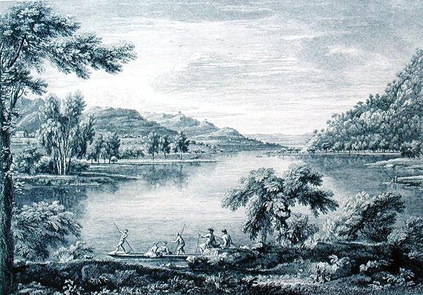 Vue de Hawswater, un lac près de Banton en Westmoreland, gravée par Chatelin et Muller - William (after) Bellers