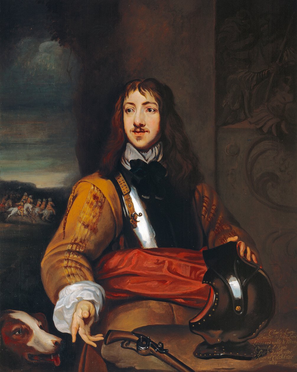 Colonel Richard Neville ou Sir Charles Lucas (1615-76) vers 1643 - William (after) Dobson