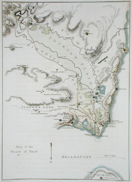 Carte de la Plaine de Troie, de 