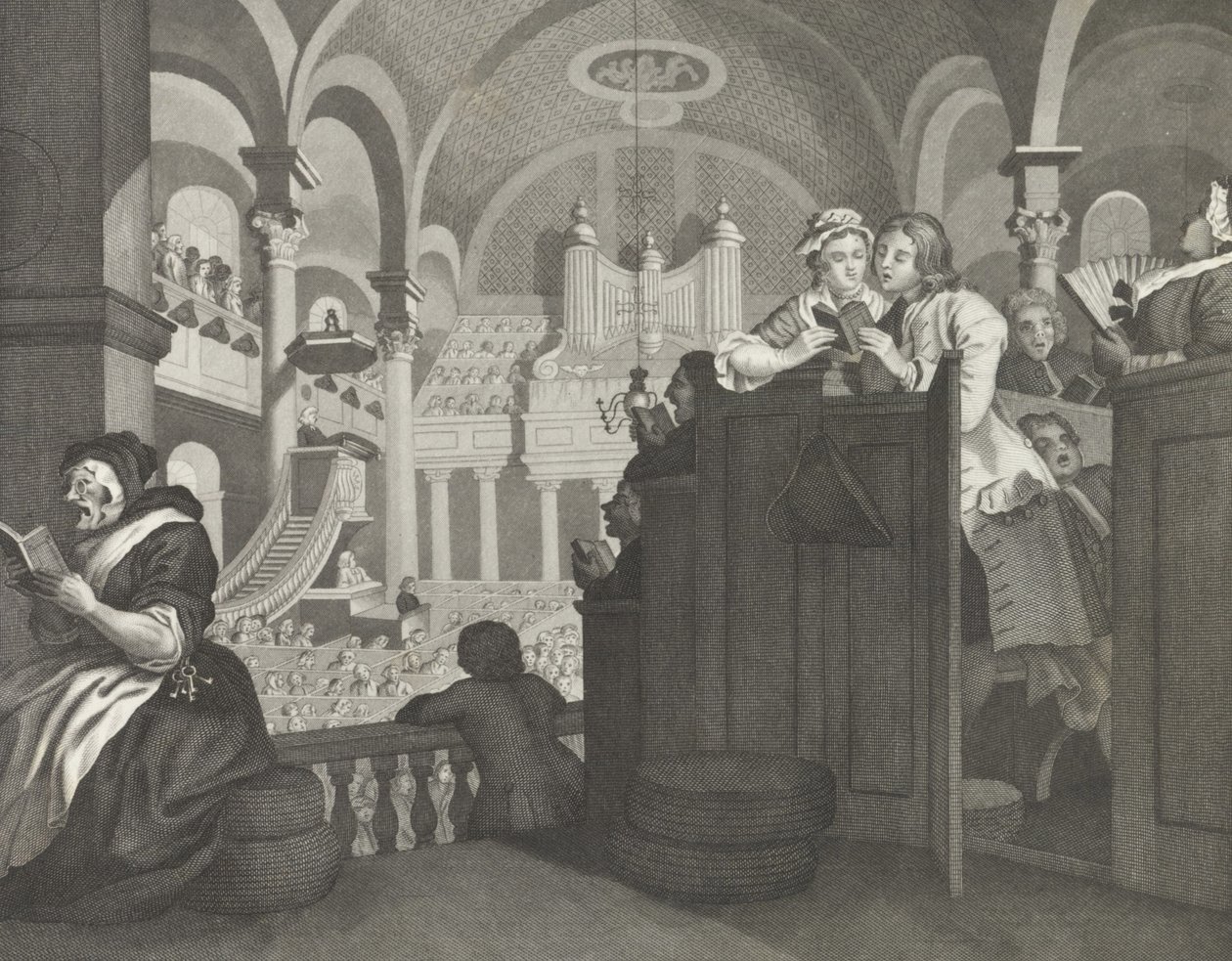 Le dimanche libre de Goodchild - William (after) Hogarth