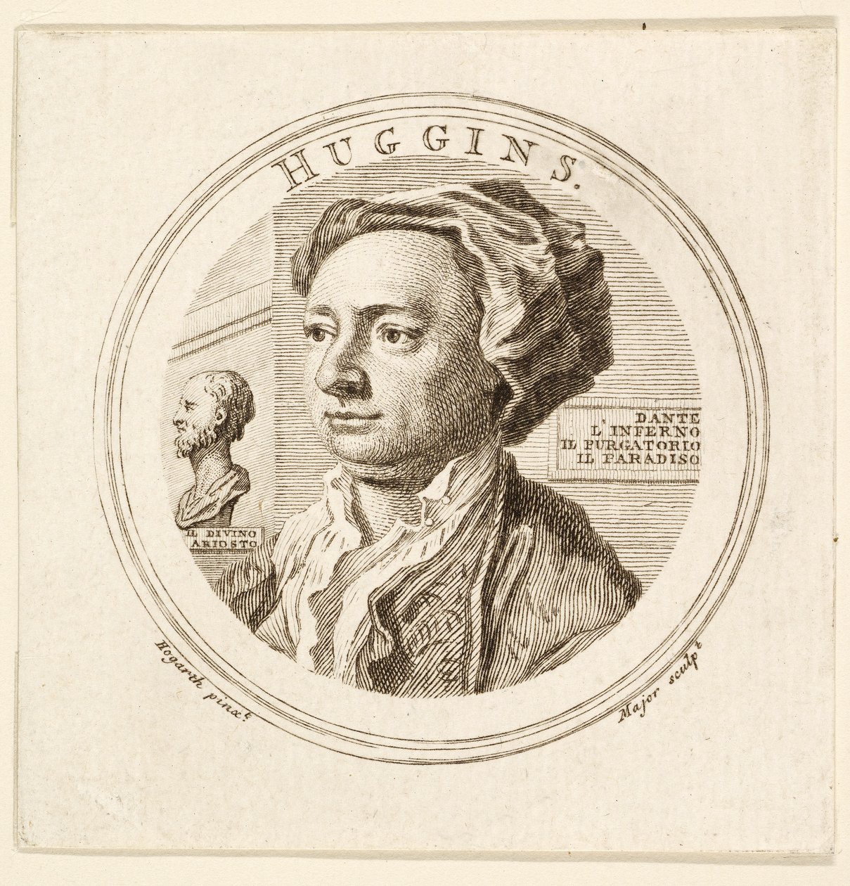 Portrait de William Huggins, pub. 1760 - William (after) Hogarth