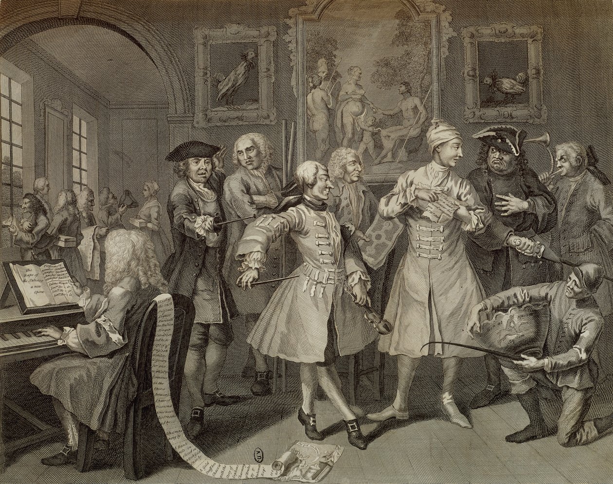 Tom Rakewell entouré d