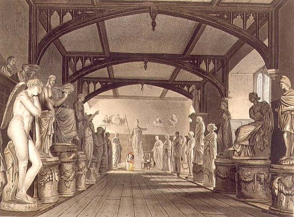 La galerie des statues, illustration de 