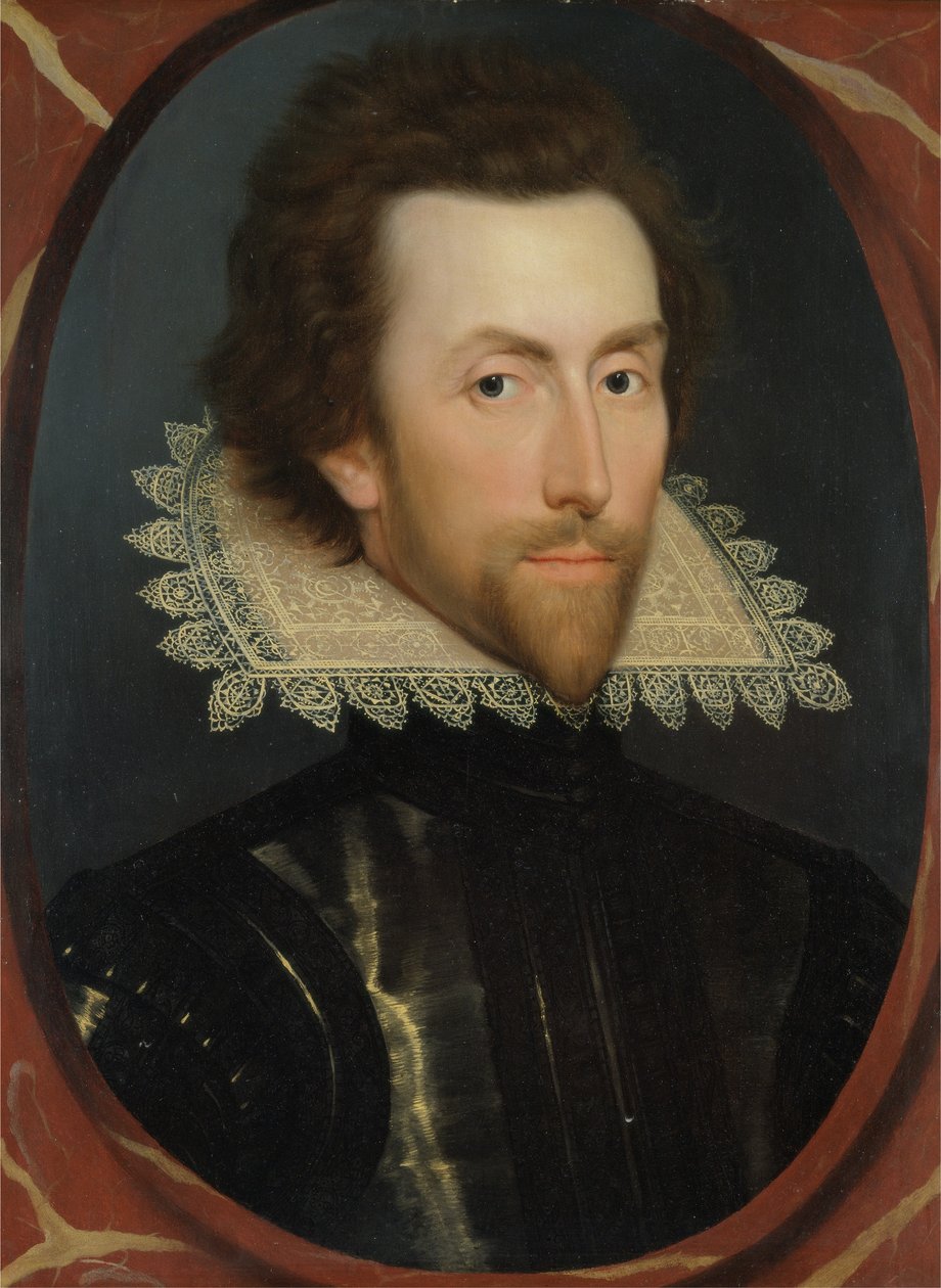 Portrait de Grey Brydges, Cinquième Baron Chandos de Sudeley (c. 1581-1621) c.1615 - William (attr. to) Larkin