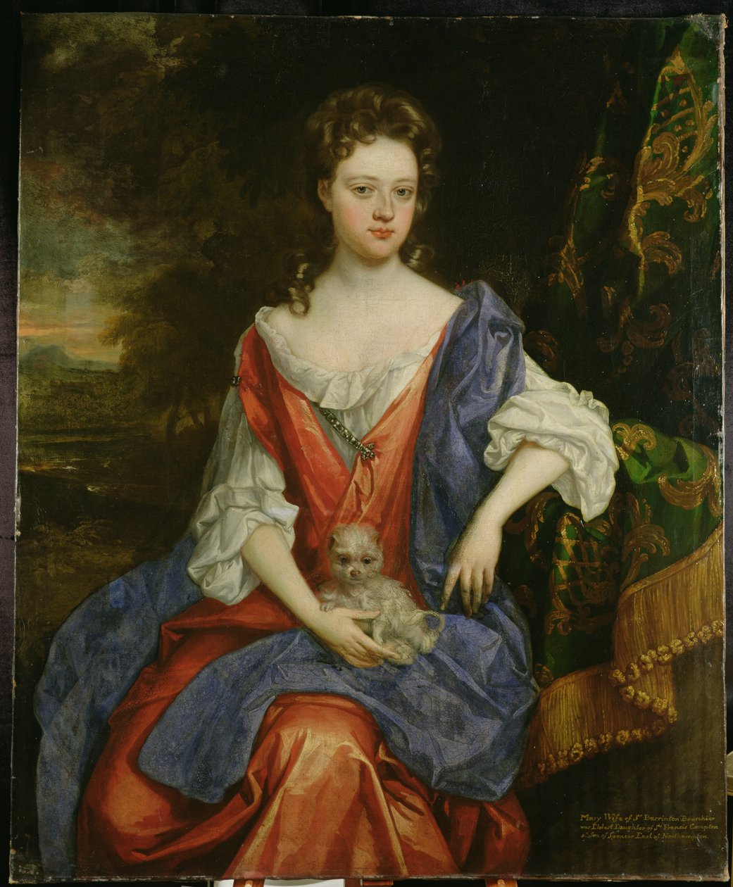 Portrait de Mary, Lady Barrington Bourchier - William (attr. to) Wissing or Wissmig
