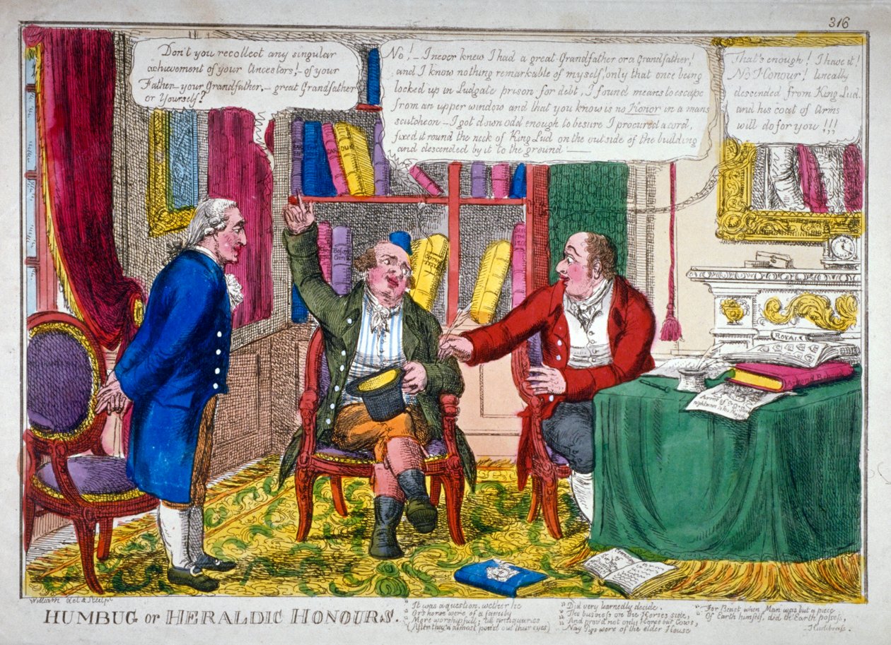 Humbug ou honneurs héraldiques - William Abraham