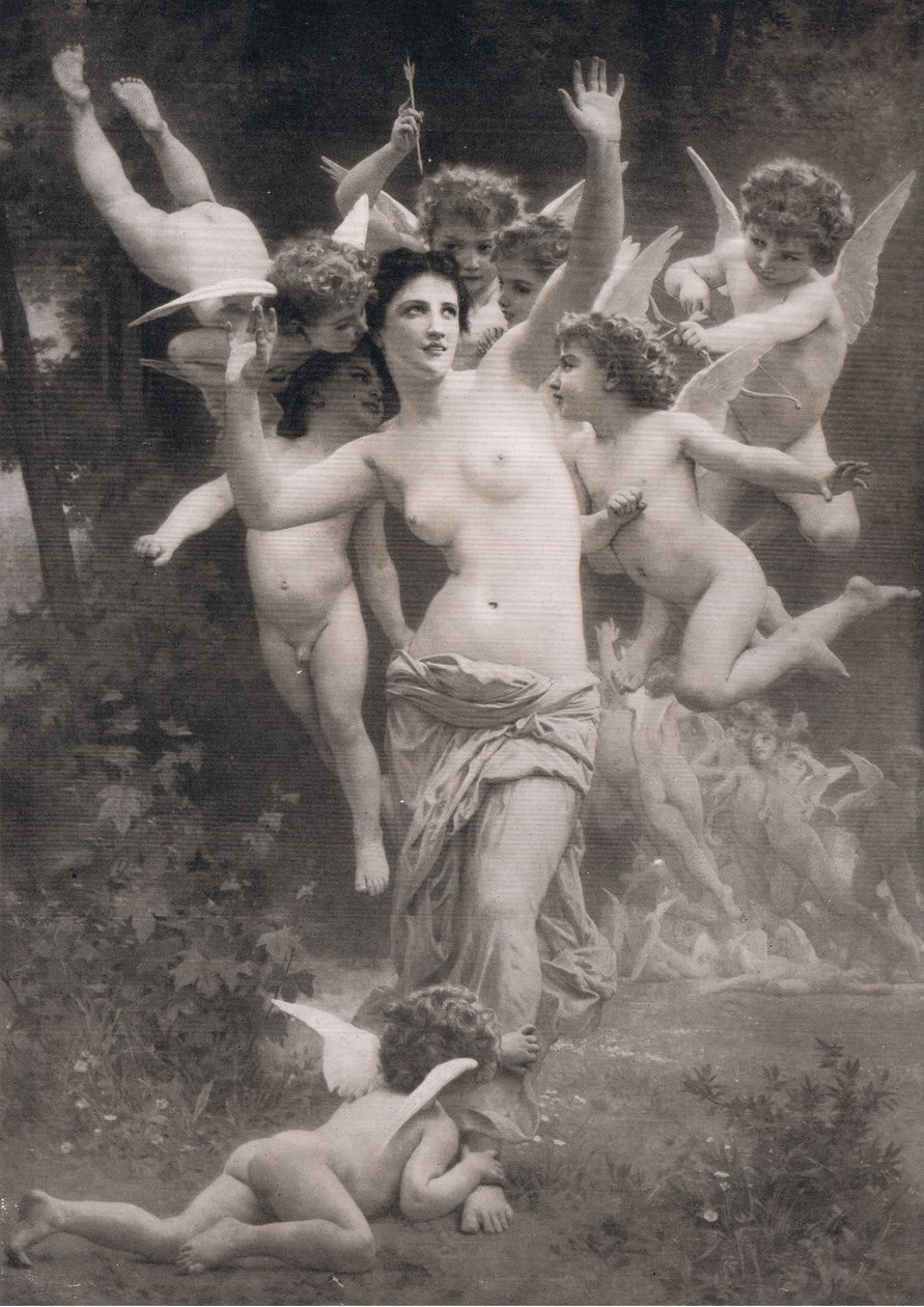 Un nid de cupidons, Bibbys Annual, 1916-1917 - William Adolphe after Bouguereau