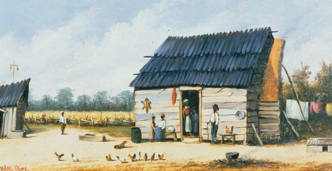 Wash Day (huile sur carton) - William Aiken Walker