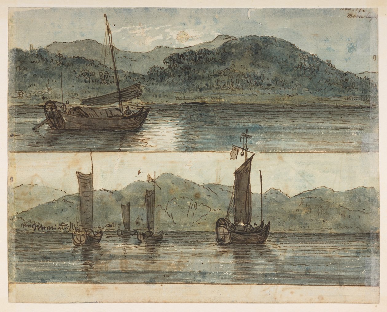 146v Scène de rivière. 