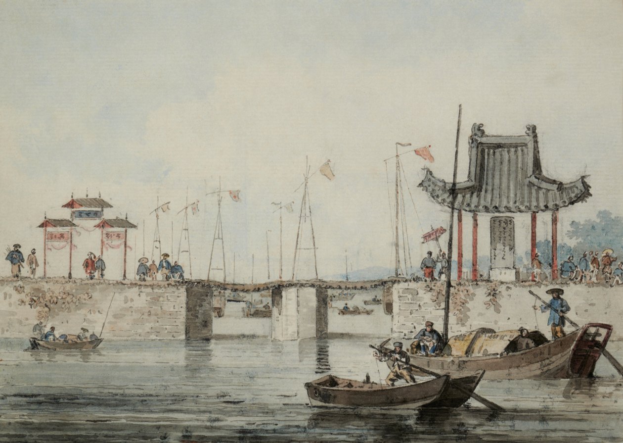 Scène de port chinois - William Alexander