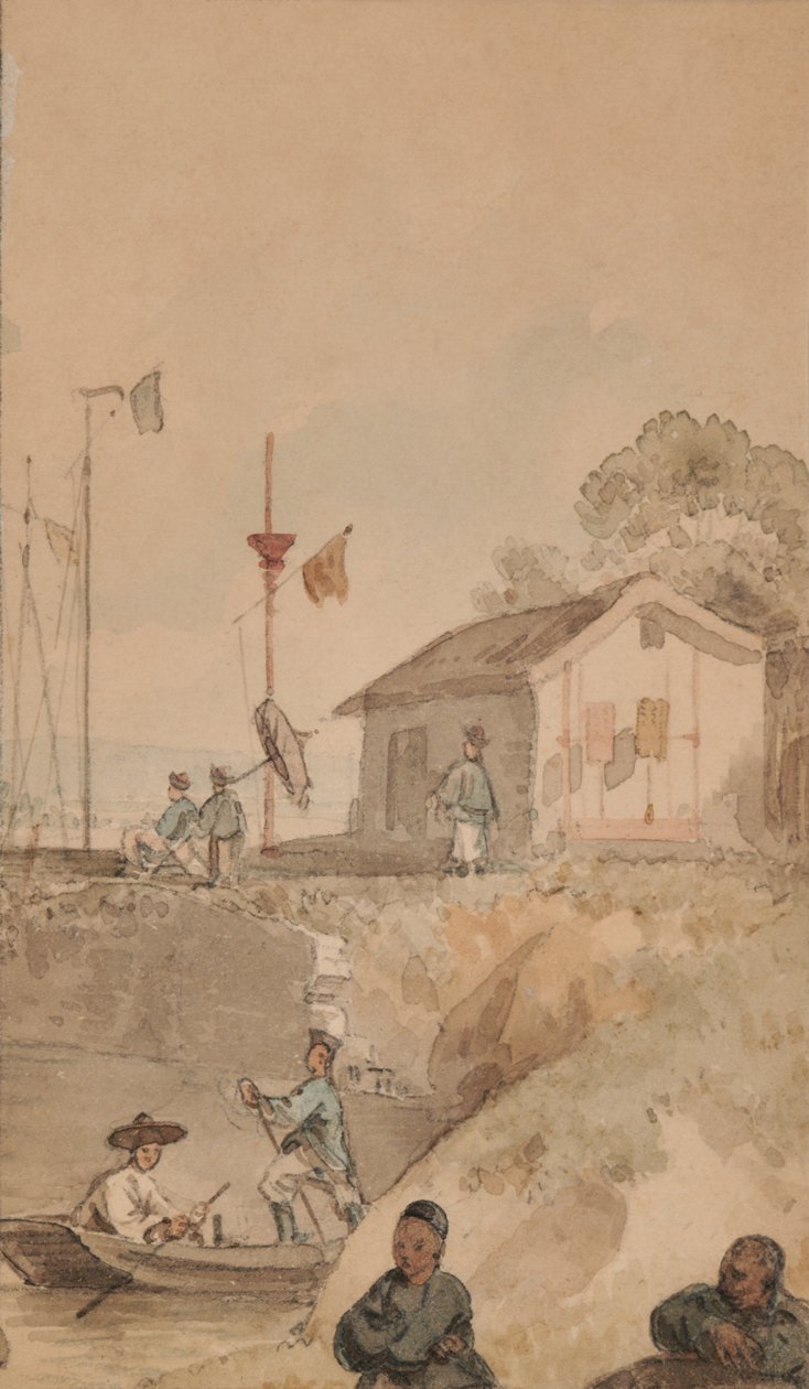 Bateau fluvial en Chine, novembre - William Alexander