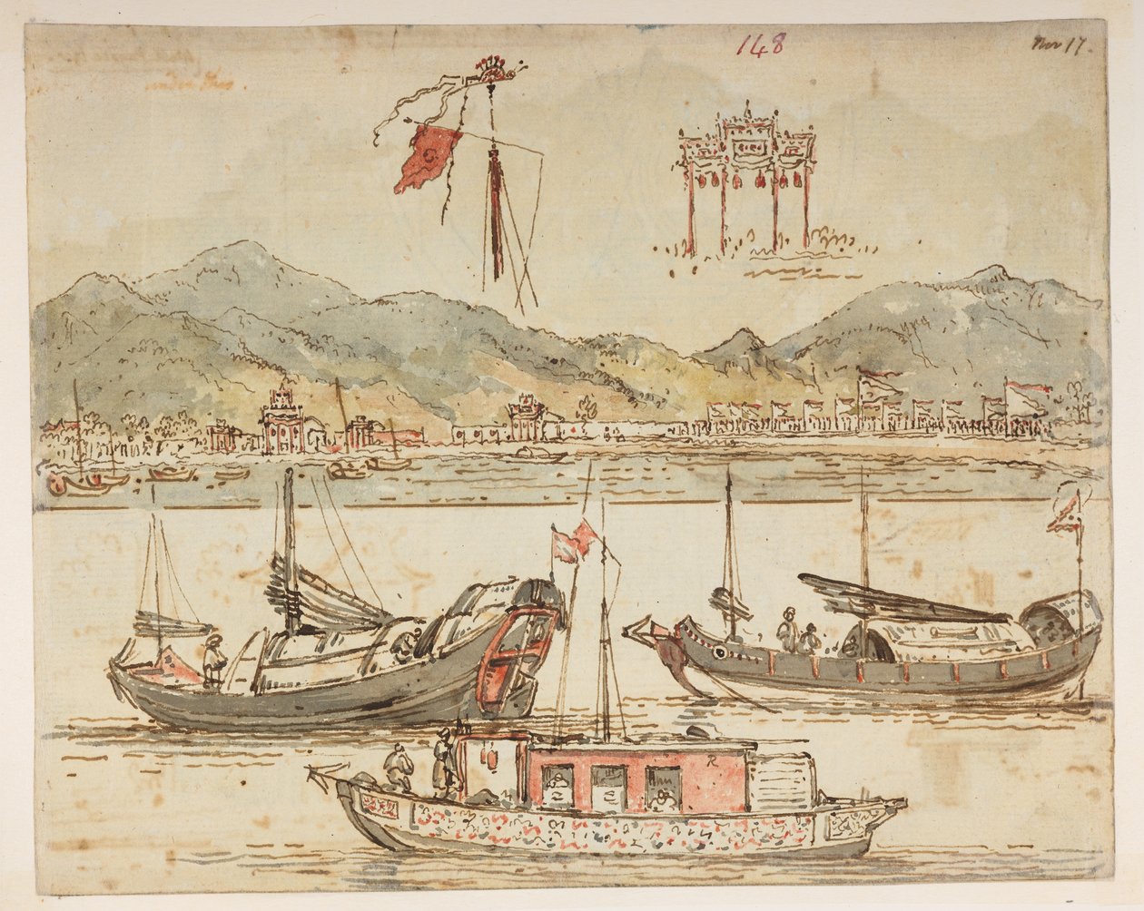 Bateaux et arcs de triomphe, de l