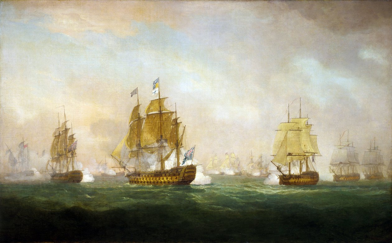 Bataille du cap Finisterre (Finistère), début du 19e siècle - William Anderson