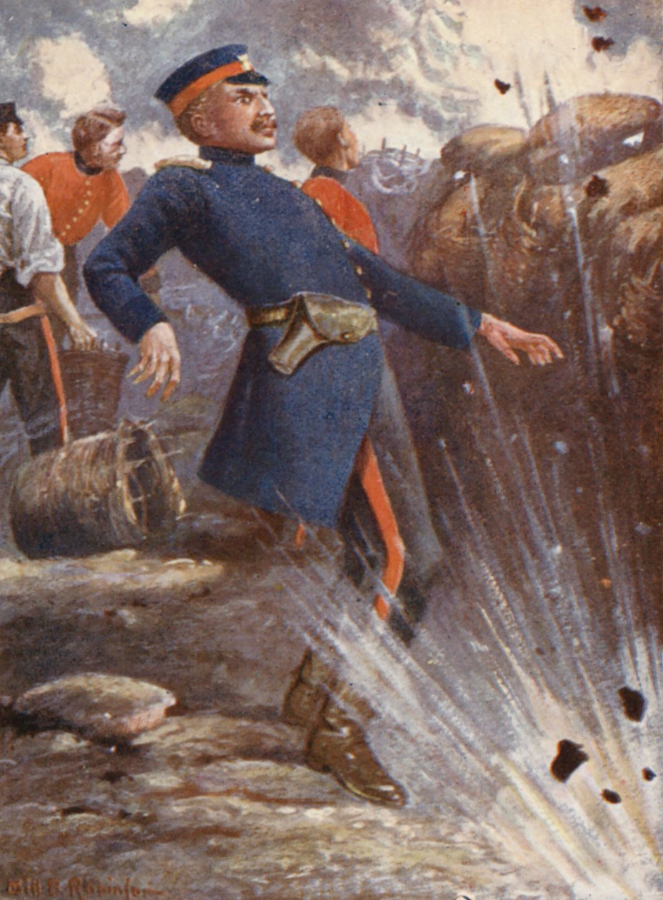 Illustration pour la vie du général Gordon (lithographie couleur) - William B. Robinson