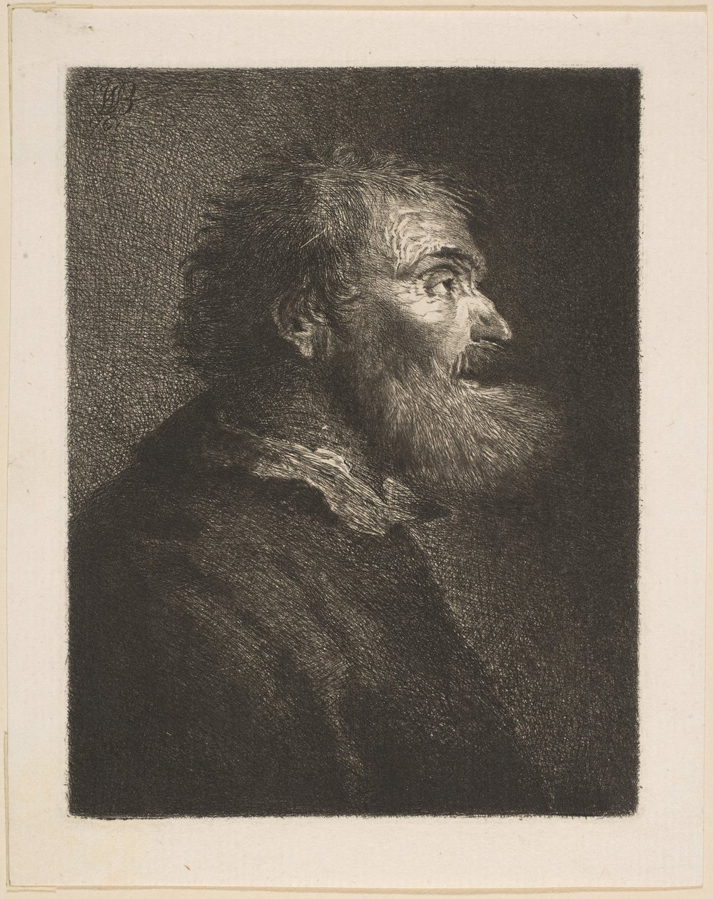 Un vieil homme de profil, 1761 - William Baillie