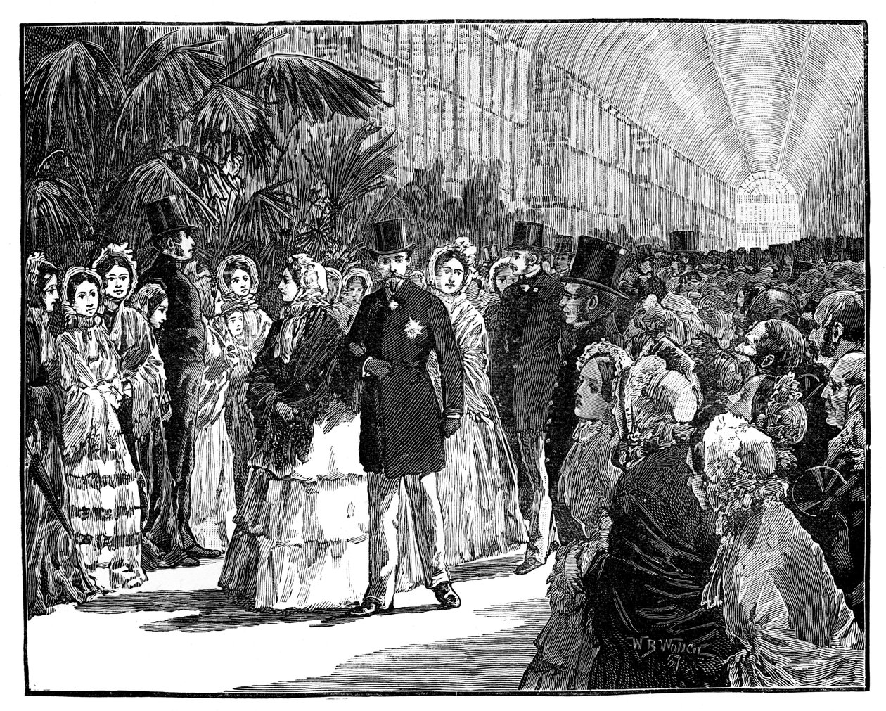 Visite royale et impériale au Crystal Palace, 1850s, c1888 - William Barnes Wollen