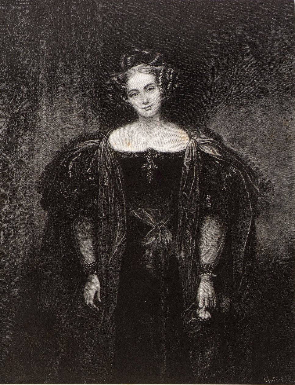 Mlle Henrietta Sontag, dans le rôle de Donna Anna dans Don Juan - William Baxter Closson