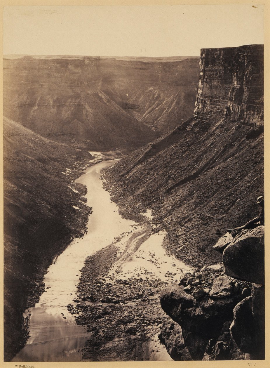 Grand Cañon, fleuve Colorado, près de Paria Creek, en regardant vers l