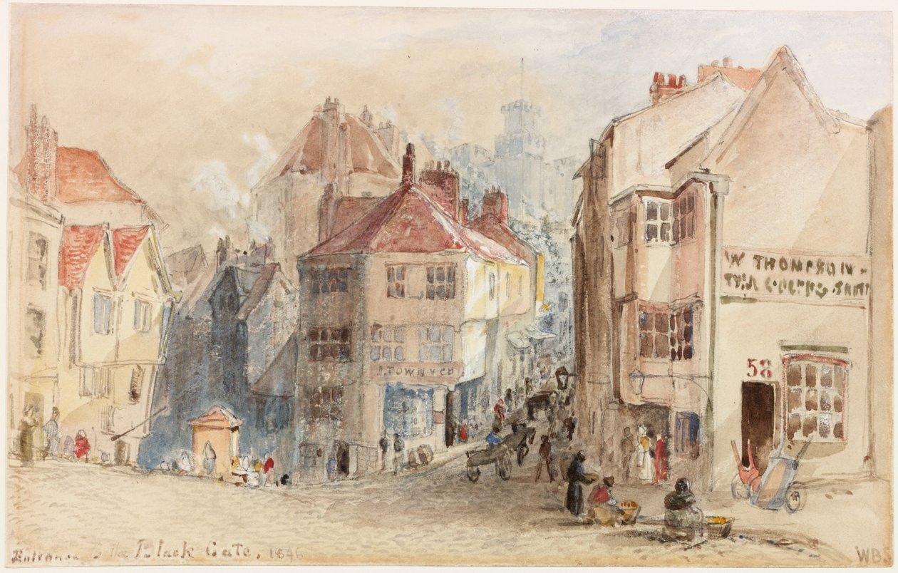 Entrée de la Porte Noire, Newcastle - William Bell Scott