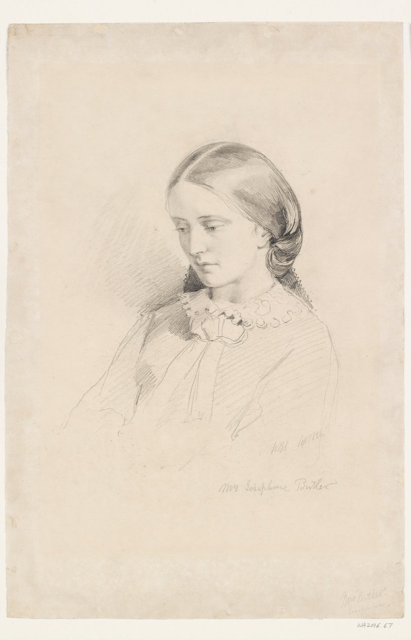 Josephine Butler, militante féministe précoce, 1856 - William Bell Scott